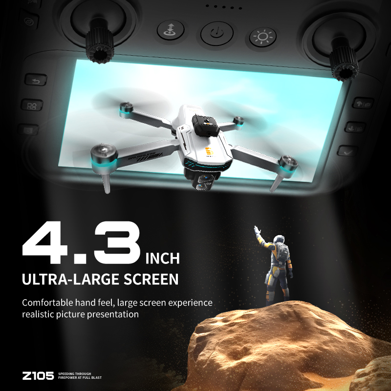 โดรนบังคับวิทยุแบบพับได้ Z105  - Drone Mapping บทวิจารณ์และราคา