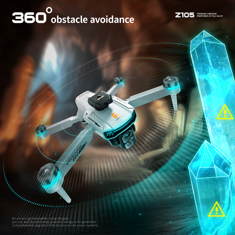 โดรนบังคับวิทยุแบบพับได้ Z105  - Drone Mapping บทวิจารณ์และราคา